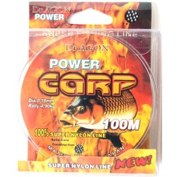 Леска мультиколор, DrAGON Power Carp, 100м, сечение 0,18мм